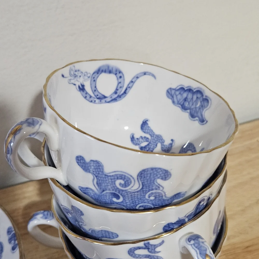 Vintage Porcelain Tea Cups and Saucers